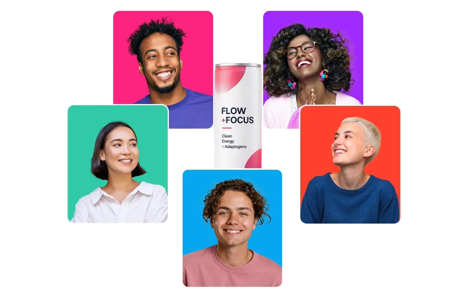 Different people surrounding a product they would buy