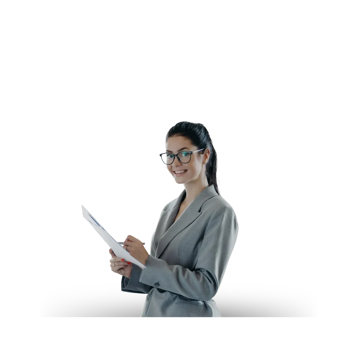 Woman trading online