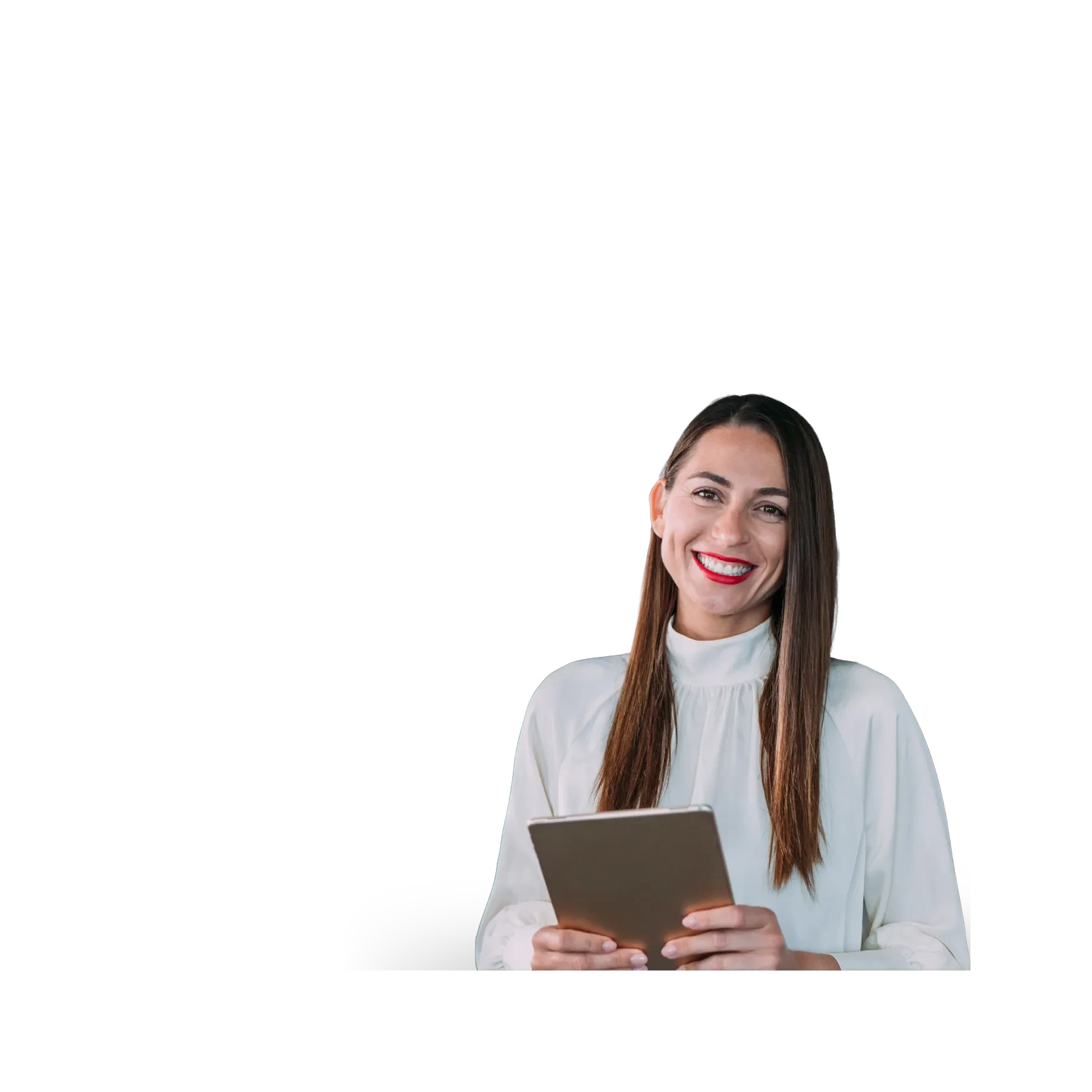 Image of conservative voter with charts in background